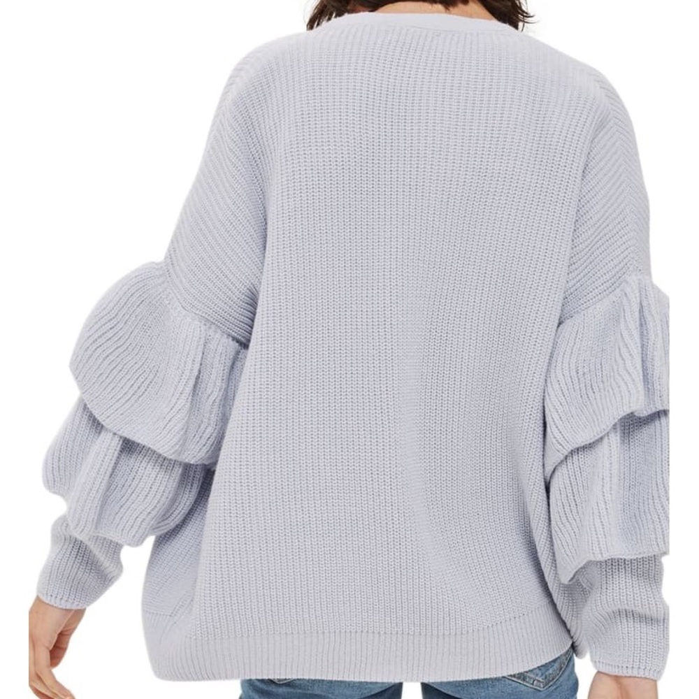 Topshop Ruffle Sweater - Picture 4 of 5